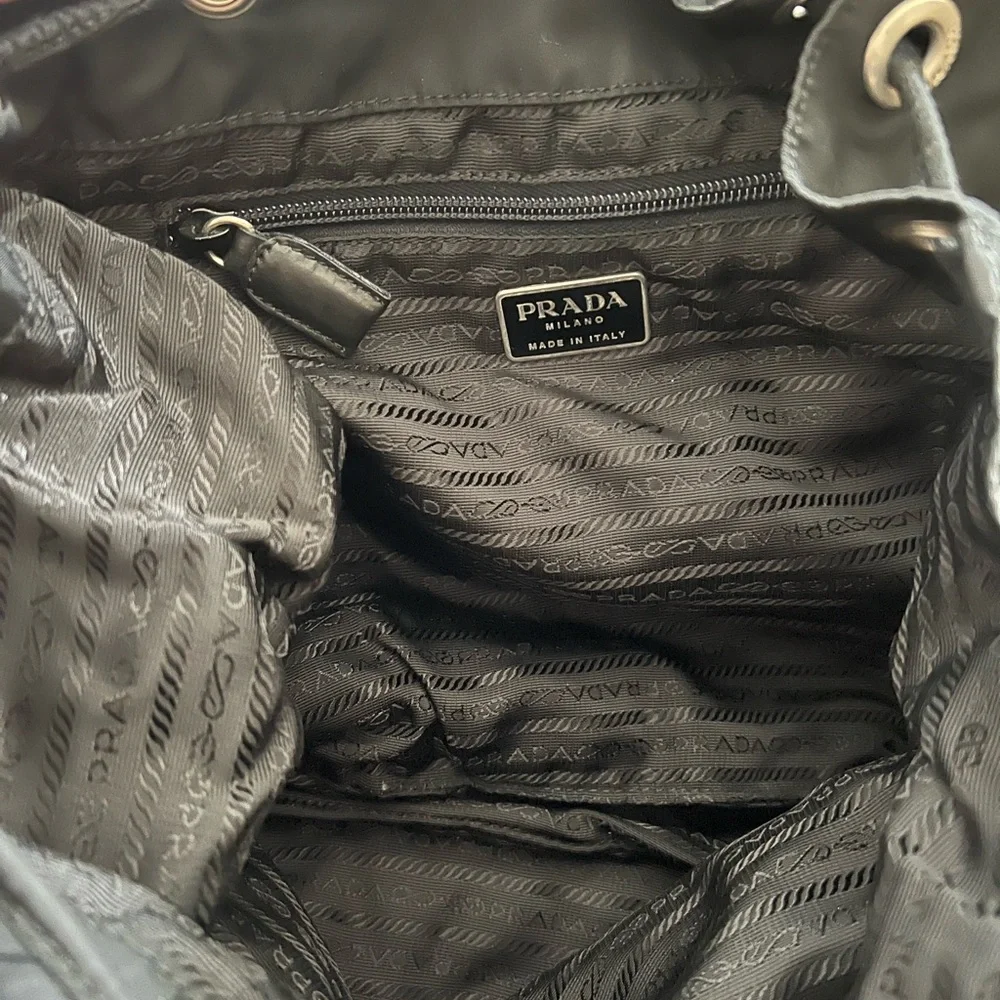 Authentic Prada are-Nylon Drawstring Backpack - Picture 5 of 10